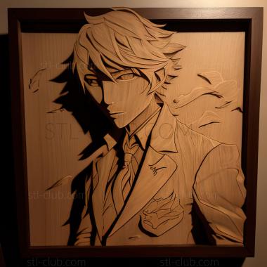 3D мадэль Ватару Хатано из Bungo Stray Dogs (STL)